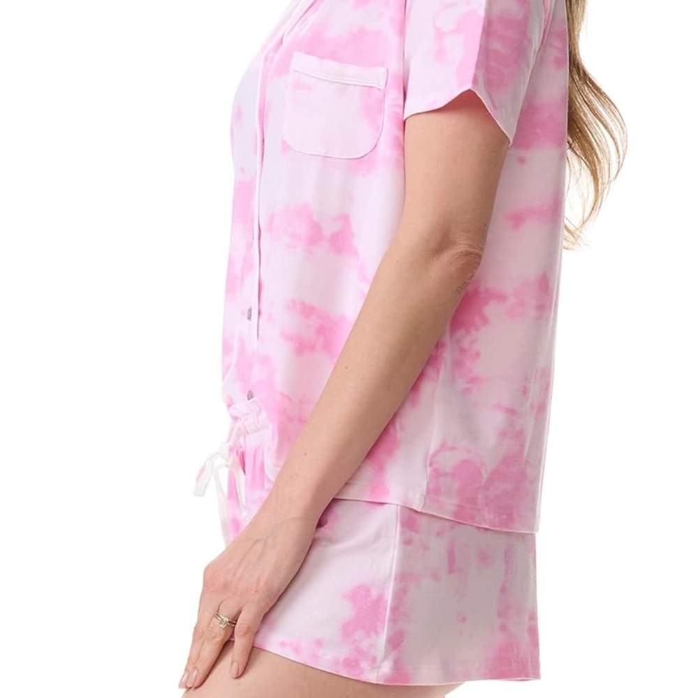 Splendid Pink Tie-Dye Pajama Set - Picture 2 of 7